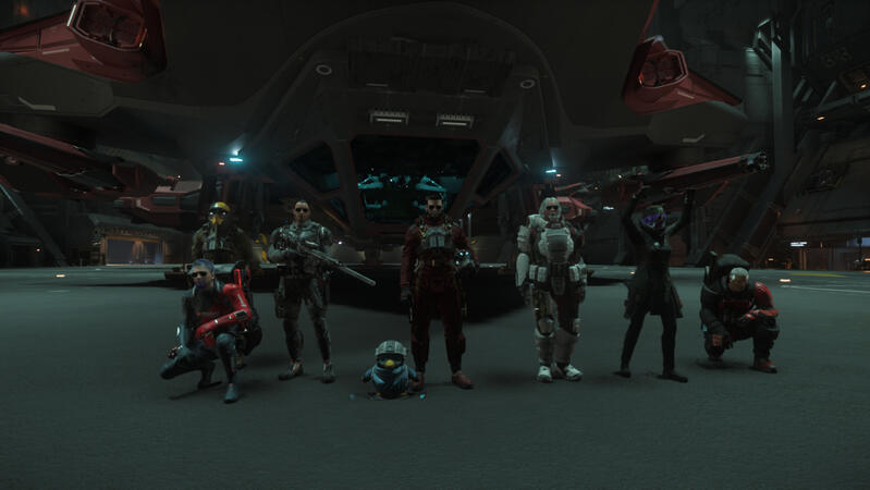 Sudio with Col. Don Daricus & his Tiburon crew of fierce fighters against Xenothreat.